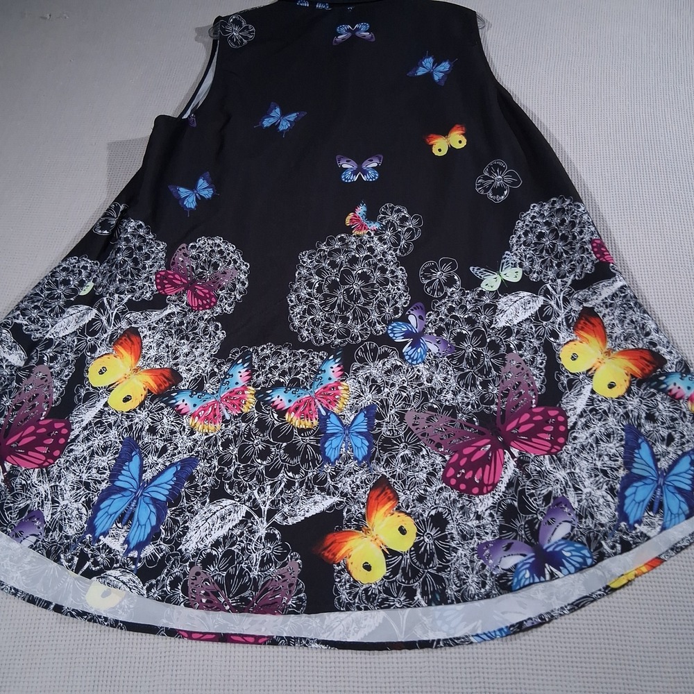 Rosegal Plus Womens 3X House Dress Bundle Butterfly Floral Lace Tunics Lot of 3 - Picture 10 of 16